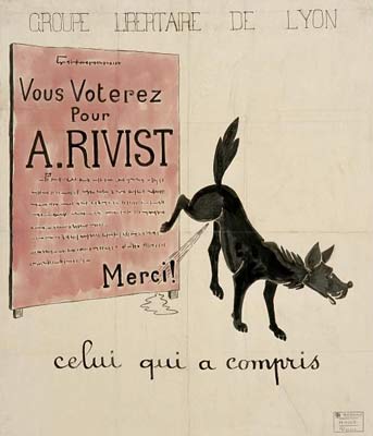 affiche votez A. Rivist