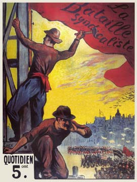 affiche la bataille syndicaliste de luce