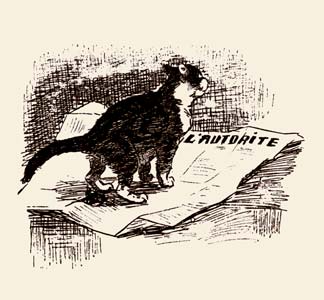 chat antiautoritaire de Steinlen