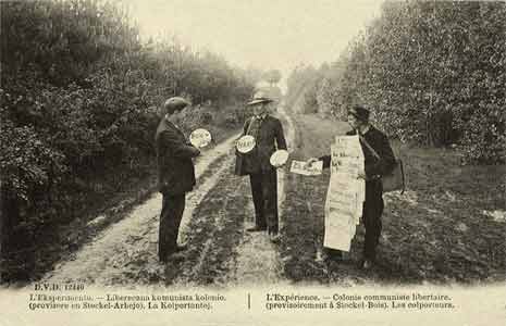 carte postale colporteurs anarchistes