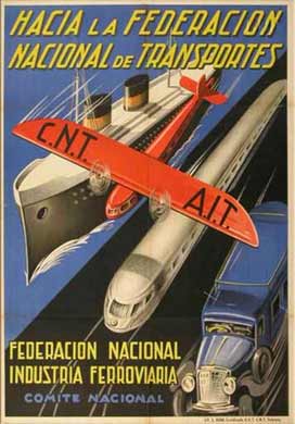 affiche de la fédération des transports de la CNT