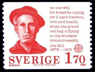 timbre suédois en hommage à Joe Hill