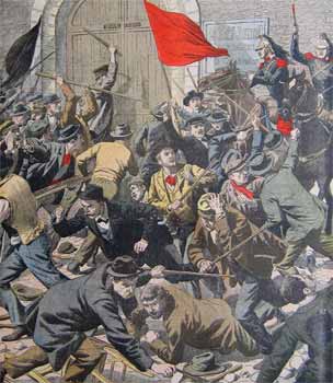 Limoges, drapeau rouge et drapeau noir à l'assaut de la prison