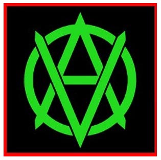 anarquista vegetariano o vegano logo