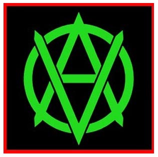 anarquista vegetariano o vegano logo