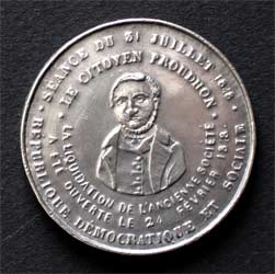 medaille proudhon 1848