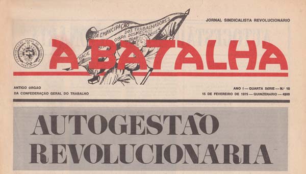 journal A Batalha n10 de février 1975