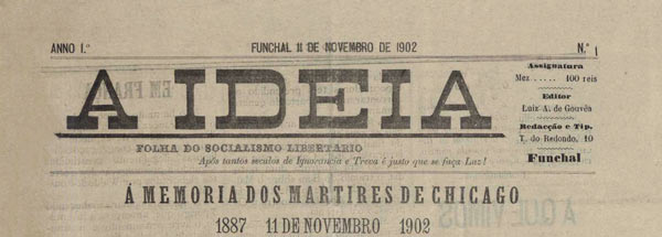journal A Ideia n1 de 1902