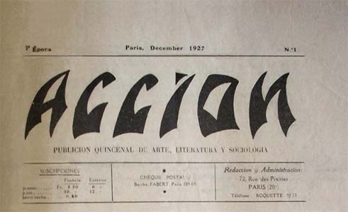 journal "Accion" de 1927