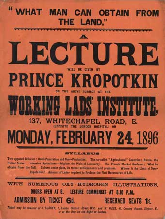 affiche lecture de Kropotkine