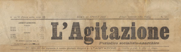 journal "L'Agitazione"