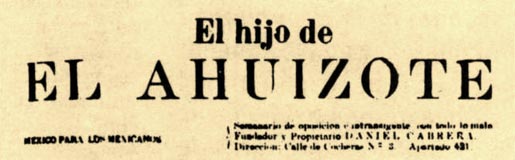 journal mexicain El Hijo del Ahuizote