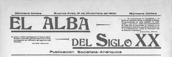 journal "El Alba del Siglo XX" 