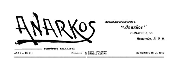 journal Anarkos n1 de 1912