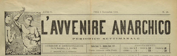 journal "L'Avvenire Sociale" n 48 de 1914