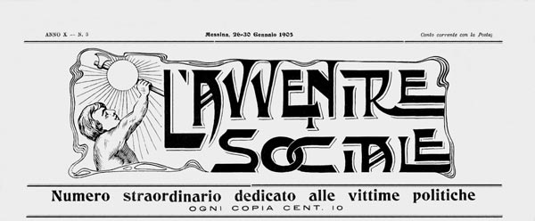 journal "L'Avvenire Sociale" n3 de 1905