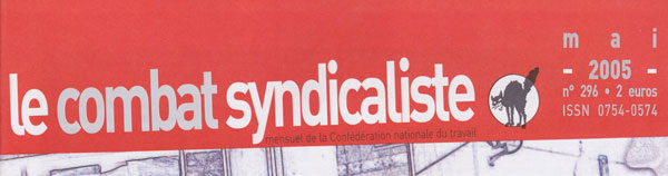 journal "Combat Syndicaliste" en 2005