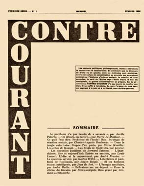 revue" Contre Courant"