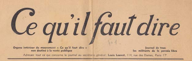journal de Louis Louvet "CQFD"