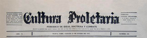 journal "Cultura Proletaria" n456 de 1937