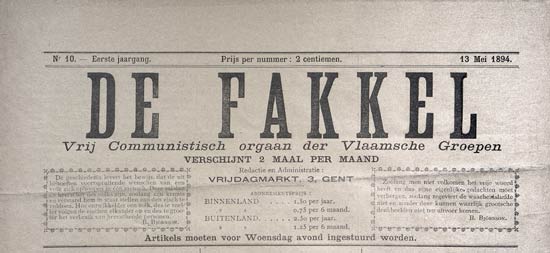 journal "De Fakkel" n° 10