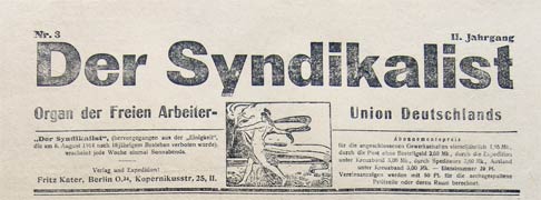 journal anarcho-syndicaliste allemand Der Syndikalist