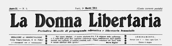 journal "La Donna libertaria"
