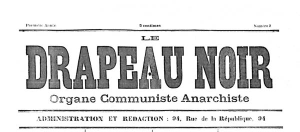 journal "Le Drapeau noir" Marseille