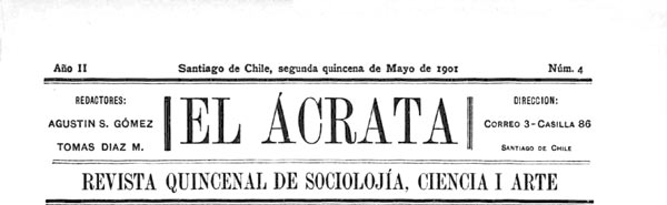 journal "El Acrata" n4 de 1901
