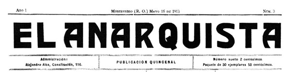 journal "El Anarquista" n3 de 1913