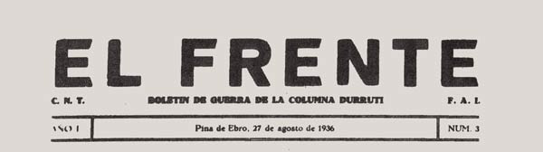 periódico "El Frente"