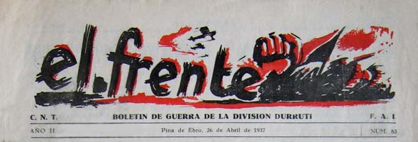 journal "El Frente" 1937