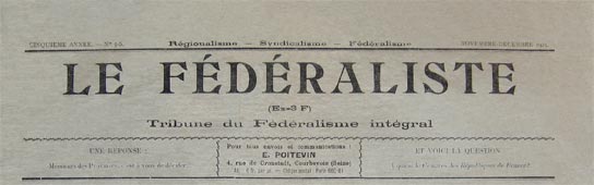 journal le federaliste