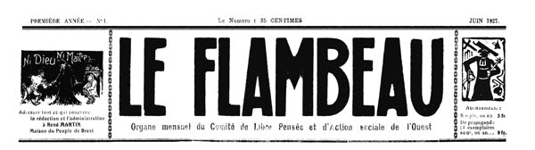 journal "Le Flambeau" n° 1