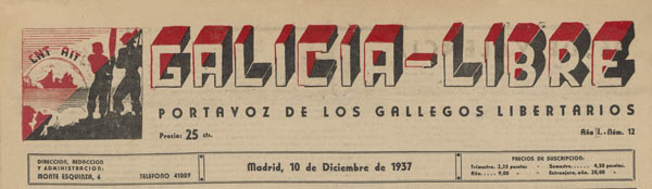 journal "Galicia Libre" n12 de 1937
