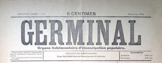 journal Germinal n1 Verviers