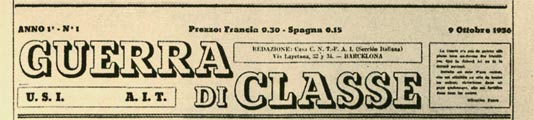 periódico Guerra di classe