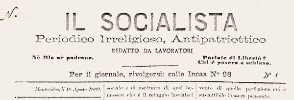 journal "Il socialista" n1