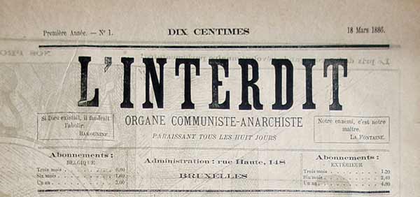 journal "L'Interdit" n1