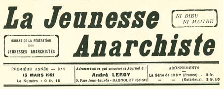 la jeunesse anarchiste