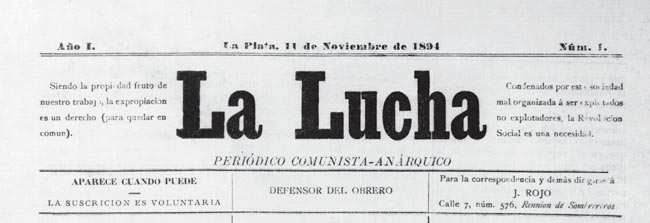 journal "La Lucha"