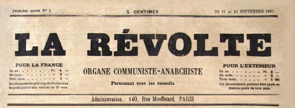 journal "La Révolte"