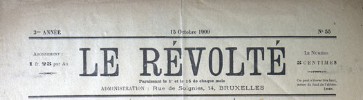 journal "Le Révolté" belge n55