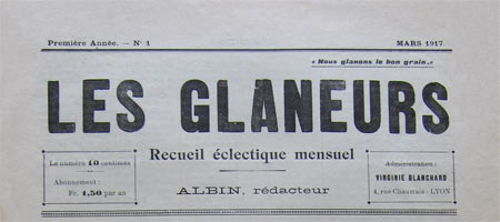 journal les glaneurs