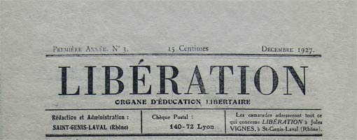 journal liberation de 1927
