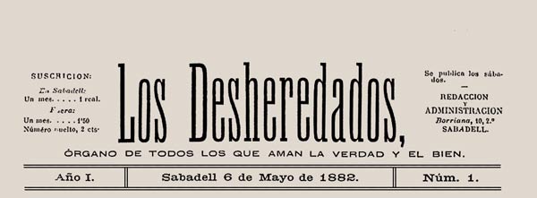 journal "Los desheredados" n1