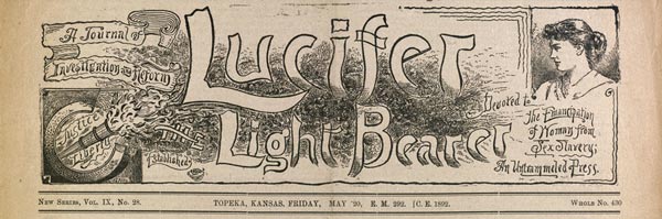 journal "Lucifer" n&deg; 28 du 20 mai 1892