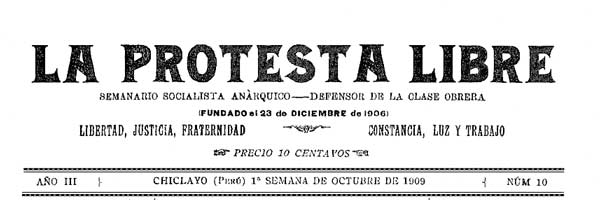 journal "La Protesta libre" n10