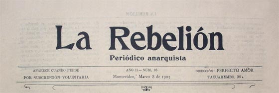 journal d'Uruguay "La Rebelion"