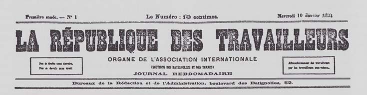 journal "La République des Travailleurs"